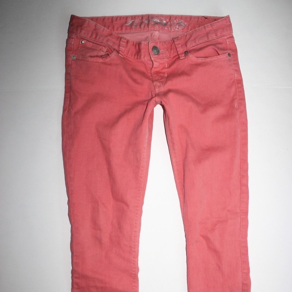Express Coral Pink Zelda 'Jean Legging' Skinny